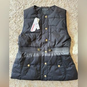 Primaloft Jcrew tie waist vest